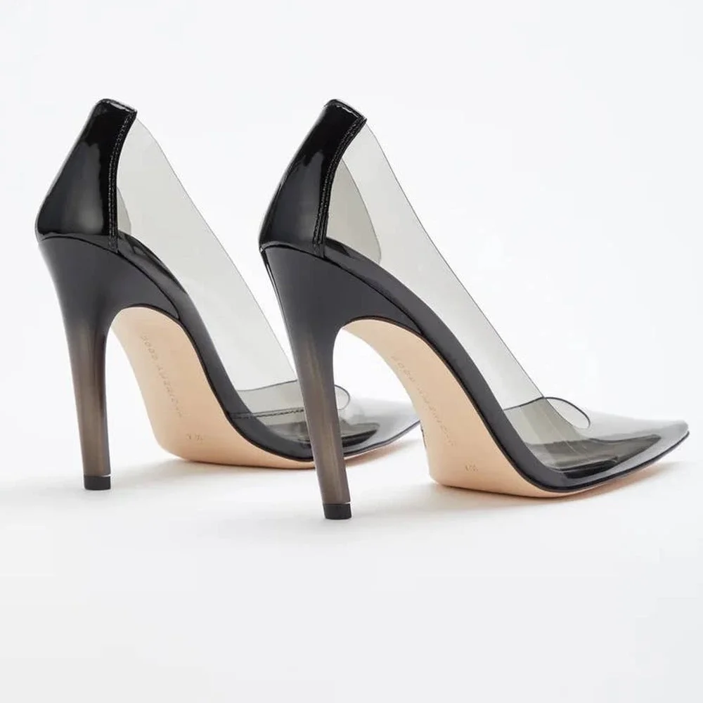Good American Cinder-F*CKING-RELLA Pump In Light Smoke Size 7.5 New